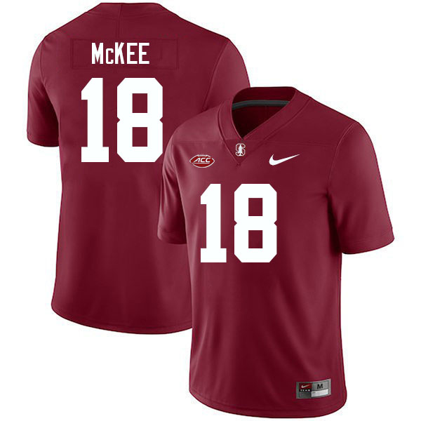 Tanner McKee Stanford Jersey,Stanford Cardinal #18 Tanner McKee Football Jersey Stitched-Cardinal